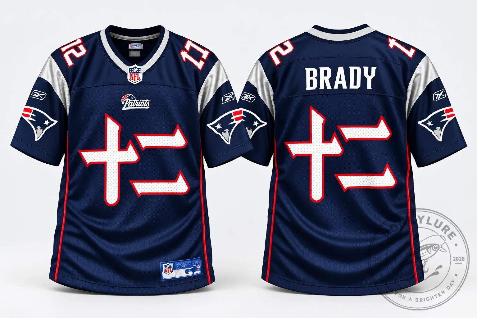 Tom Brady #12 New England Patriots 2007 China Bowl Football Jersey 9 Tom Brady #12 New England Patriots 2007 China Bowl Football Jersey