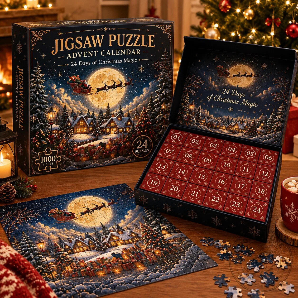 Christmas Jigsaw Puzzle Advent Calendar 2026, 24 Days of Christmas Magic 9 Christmas Jigsaw Puzzle Advent Calendar 2026, 24 Days of Christmas Magic