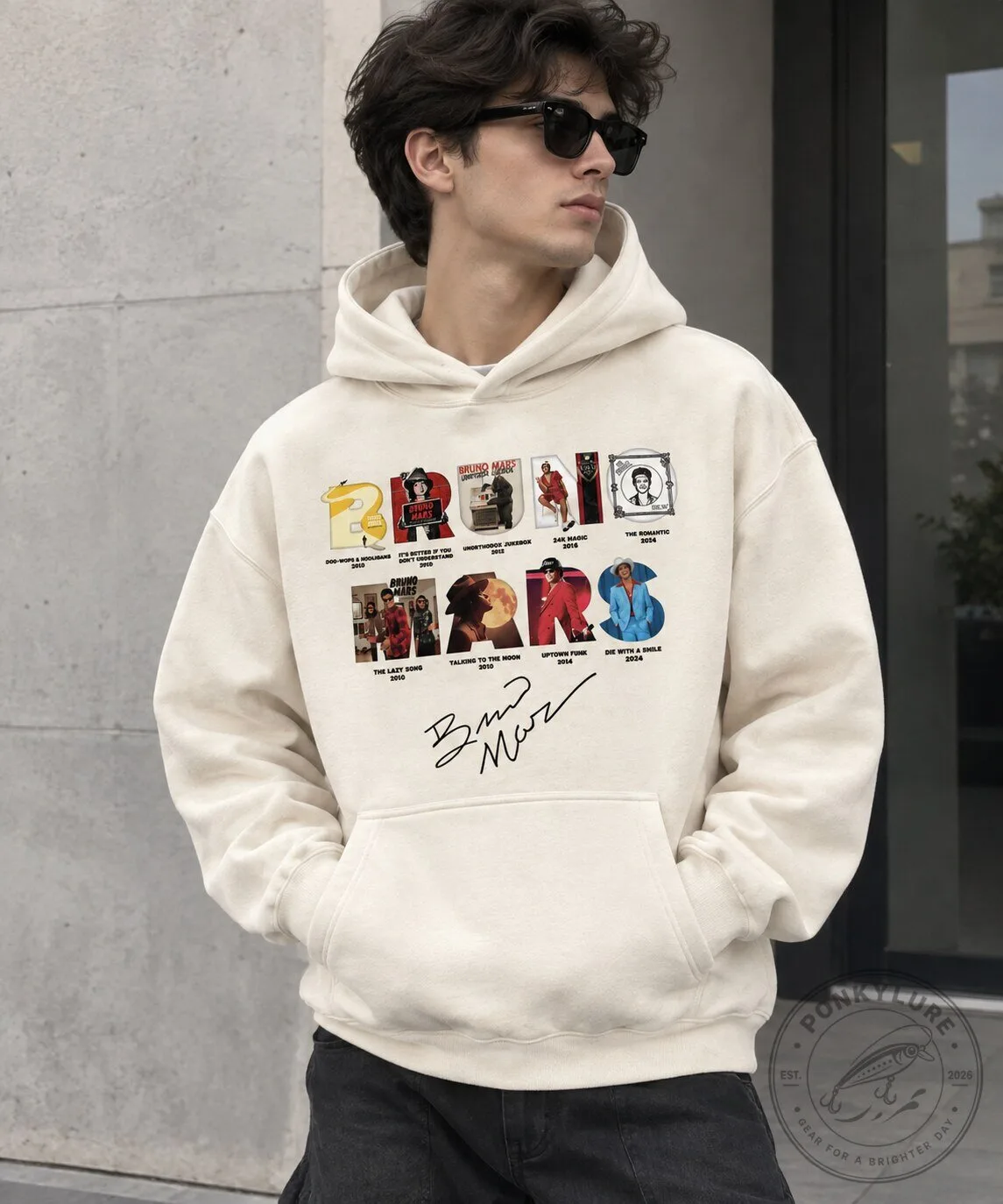 Bruno Mars Music Album Collage Sweatshirt 9 Bruno Mars Music Album Collage Sweatshirt