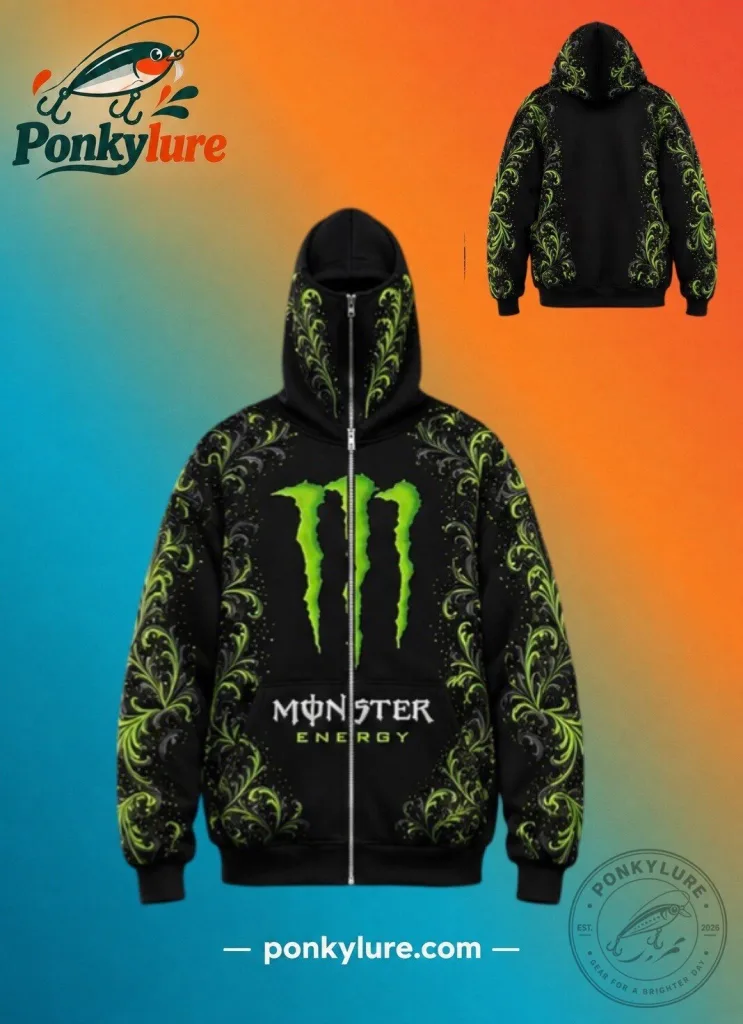 "Unleash the Beast: 2026 Monster Energy Limited Edition Hoodie" 19 Monster Energy Mask Full Zip Hoodie Limited Edition 2026