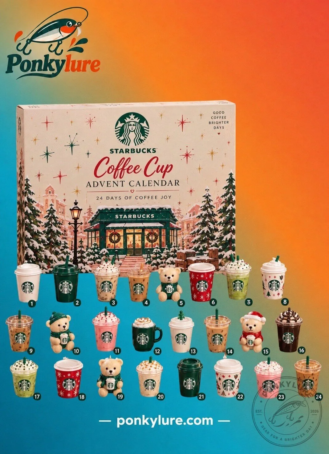 Starbucks Coffee Cup Advent Calendar 2026 Limited Edition