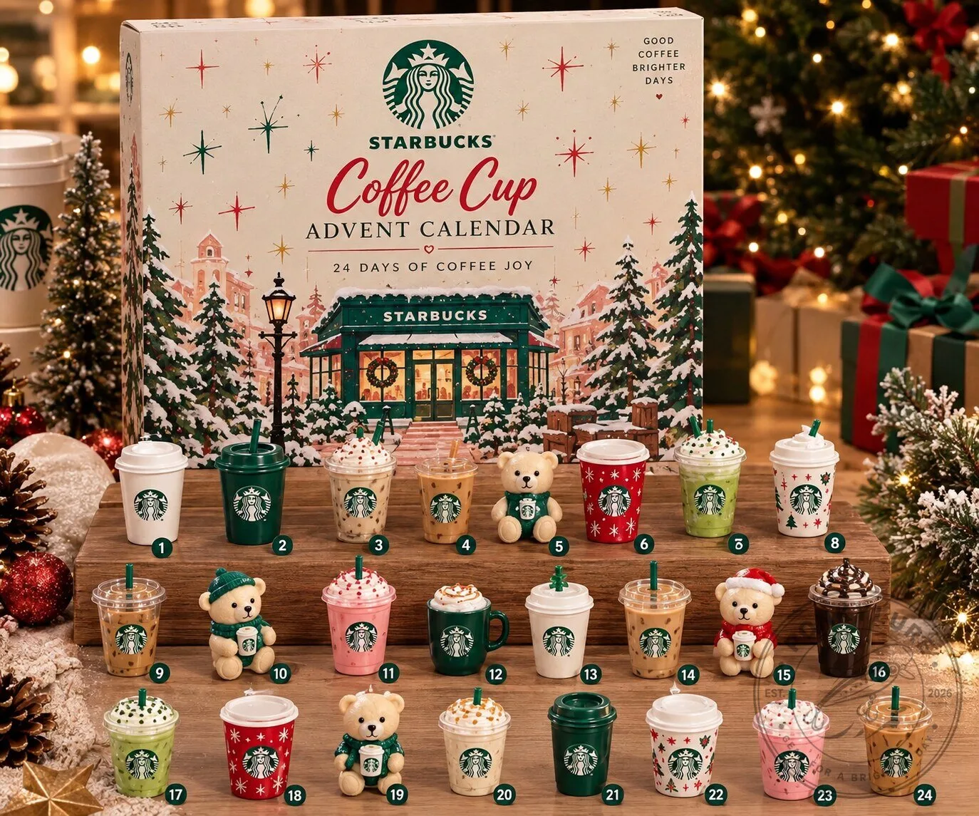 Starbucks Coffee Cup Advent Calendar 2026 Limited Edition 11 Starbucks Coffee Cup Advent Calendar 2026 Limited Edition
