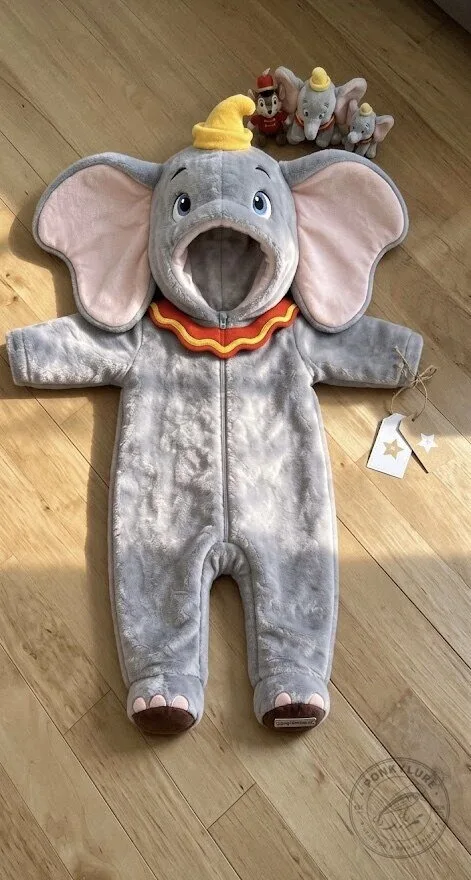 Dumbo Elephant Baby Onesie Costume – Cute Infant Elephant Hooded Outfit 10 Dumbo Elephant Baby Onesie Costume – Cute Infant Elephant Hooded Outfit
