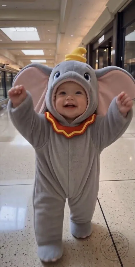 Dumbo Elephant Baby Onesie Costume – Cute Infant Elephant Hooded Outfit 13 Dumbo Elephant Baby Onesie Costume – Cute Infant Elephant Hooded Outfit