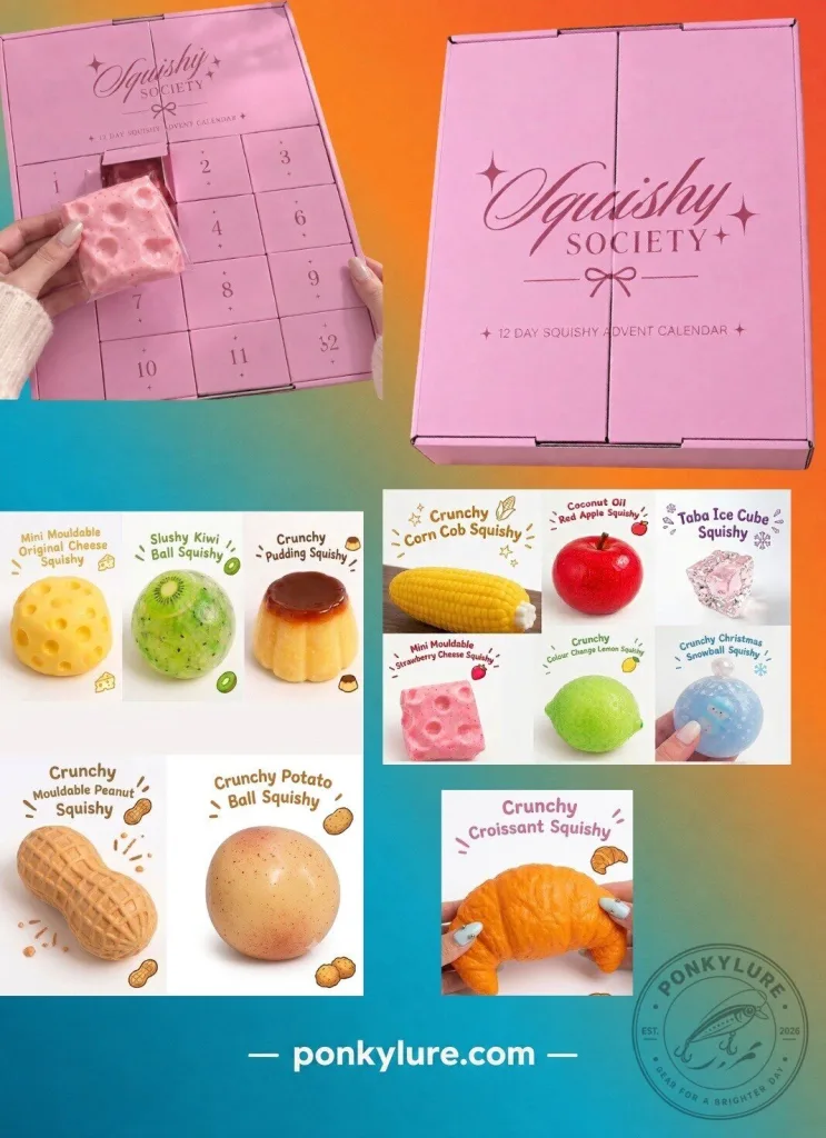 "2026 Squishy Society Advent Calendar: Discover 12 Days of Squishy Bliss" 17 Squishy Society Advent Calendar 2026 - 12 Day Squishy Special Edition