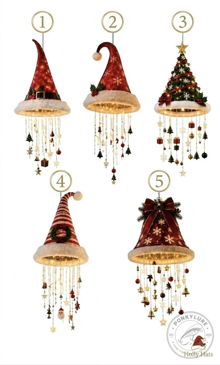 Holly Hats Santa Christmas Lamp Limited Edition