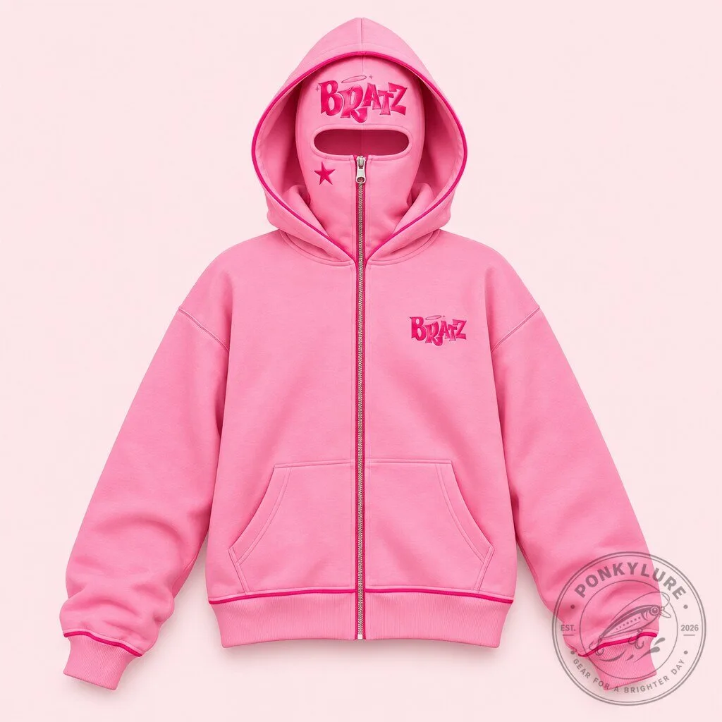 Bratz Y2K Pink Balaclava Full-Zip Hoodie 11 Bratz Y2K Pink Balaclava Full-Zip Hoodie